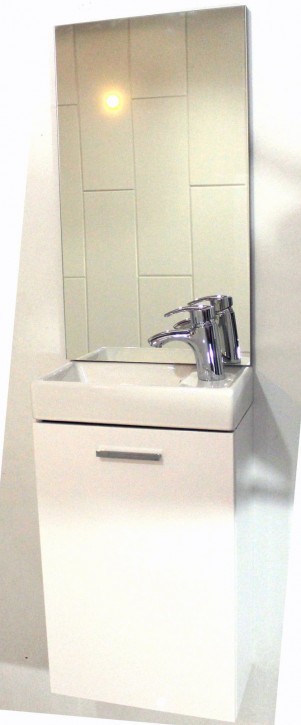 Mini Waschplatz Waschtisch Spiegel Schrank Gäste WC