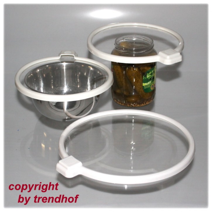 3 x Universal Vakuumdeckel Deckel Frischhalter für Dosen Gläser Küche