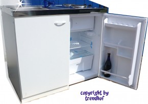 Miniküche - Singleküche - Pantryküche - Büroküche 1 m weiß